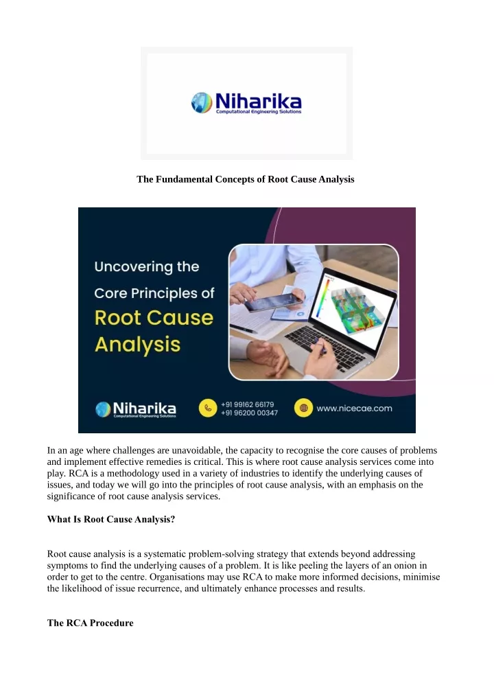 the fundamental concepts of root cause analysis