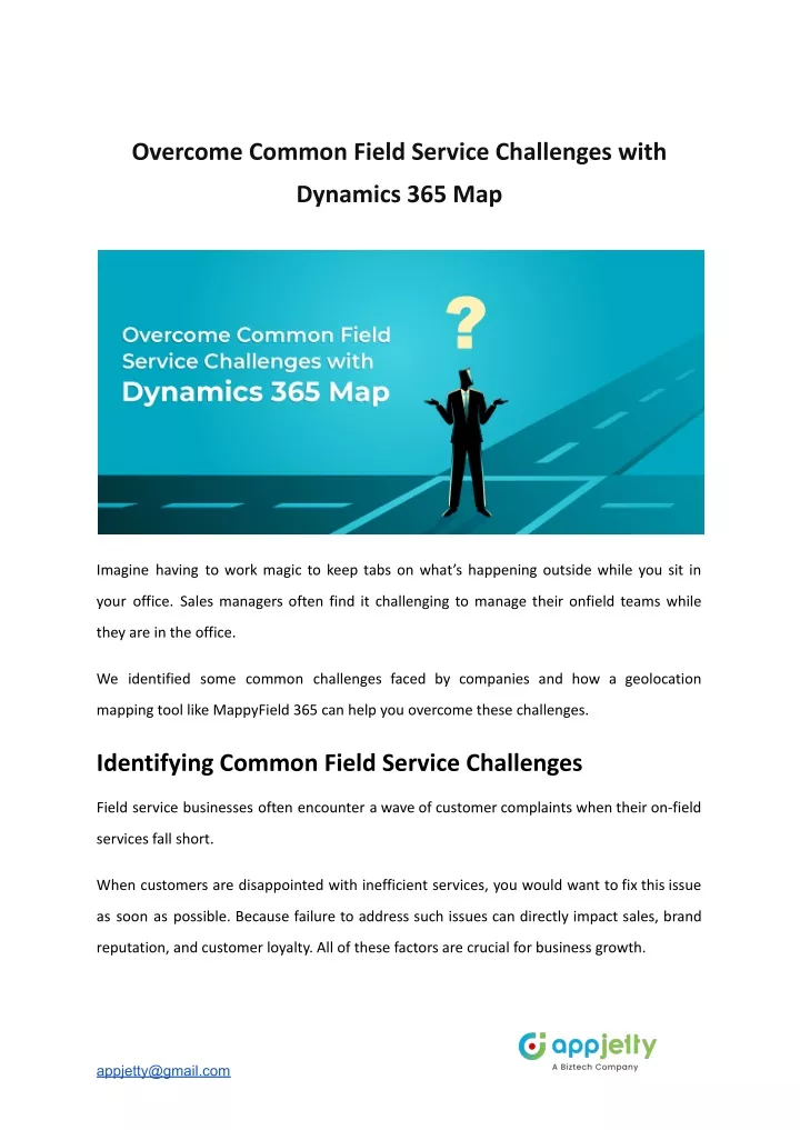 overcome common field service challenges with