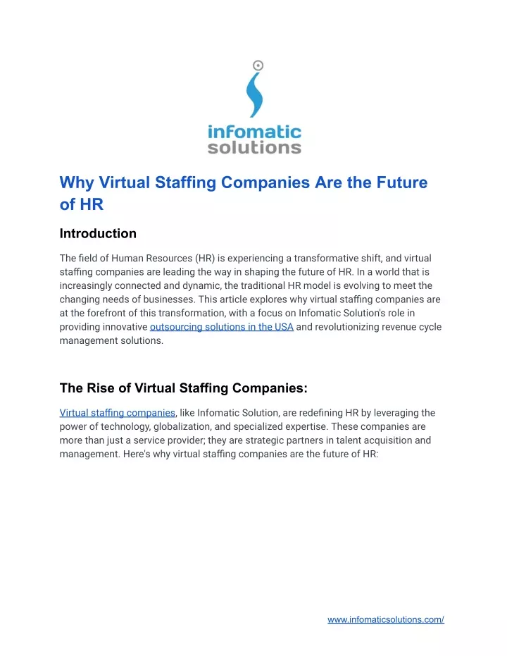 why virtual staffing companies are the future