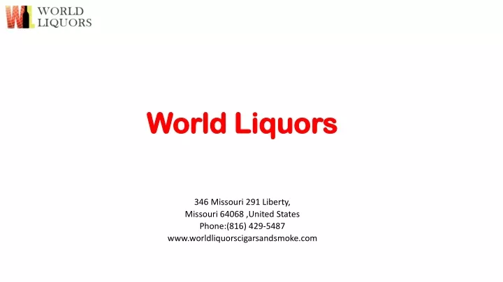world liquors