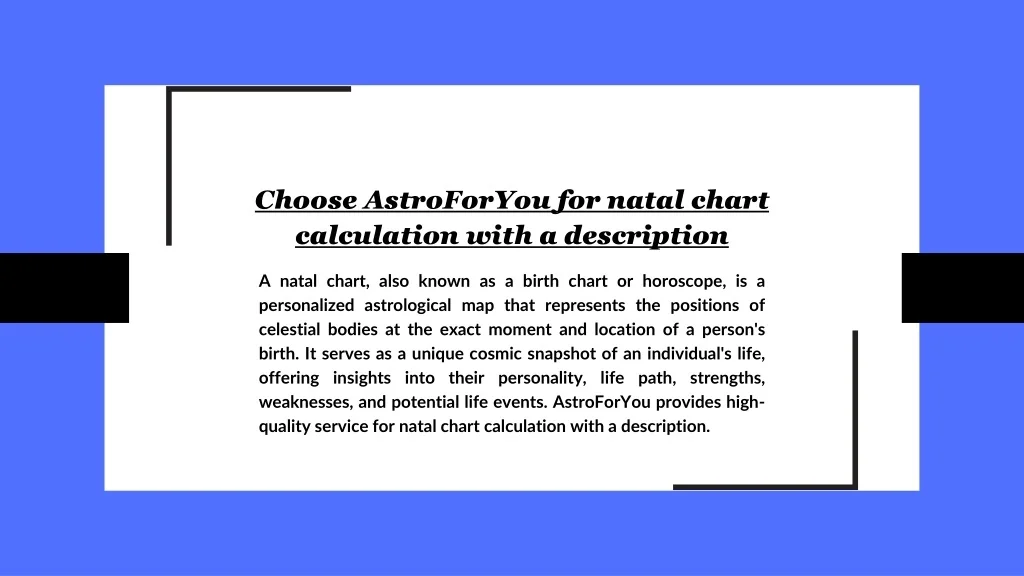 PPT - Choose AstroForYou for natal chart calculation with a description ...