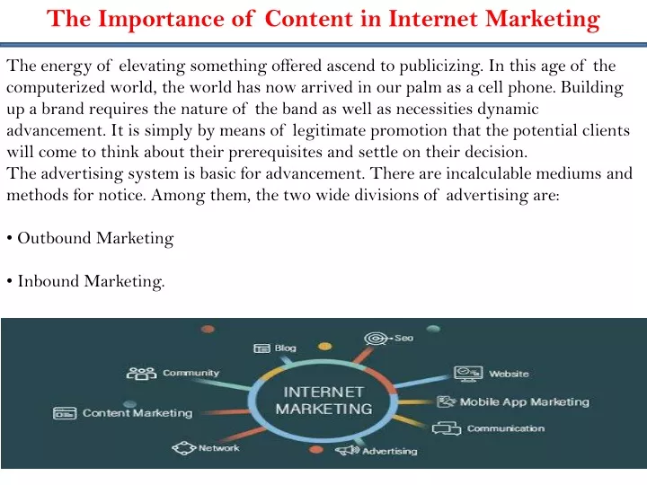 the importance of content in internet marketing