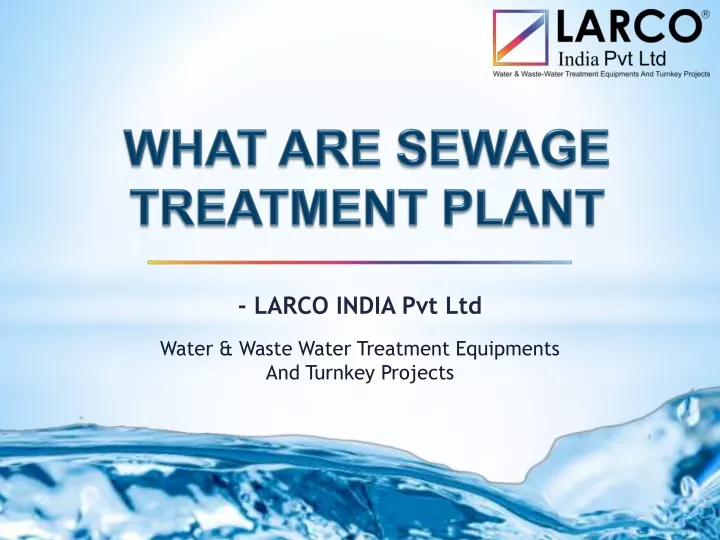 what are sewage treatment plant