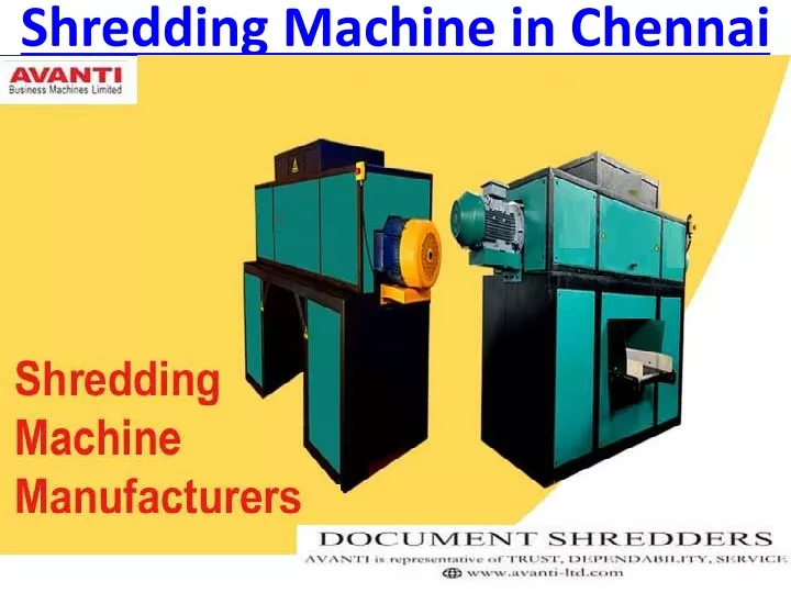 shredding machine in chennai