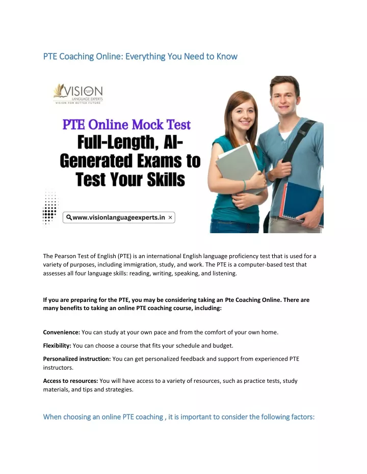 pte coaching online everything you need to know