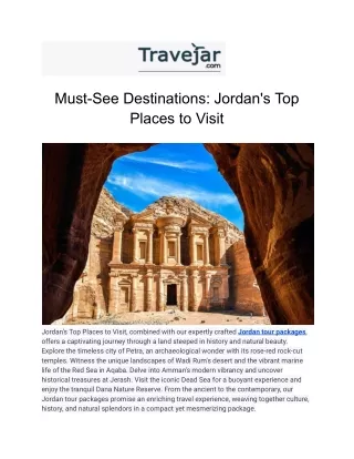 Jordan's Top Places to Visit
