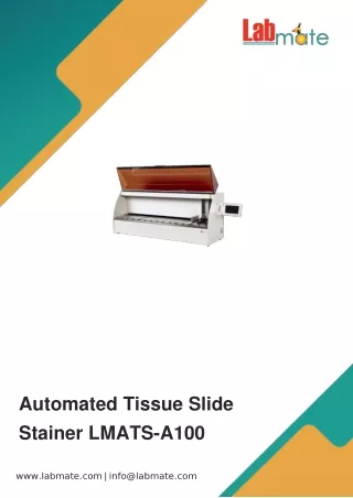 automated tissue slide stainer lmats a100