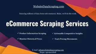 eCommerce Scraping Services