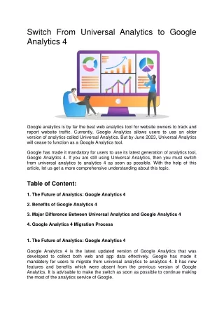 Switch From Universal Analytics to Google Analytics 4 (1)