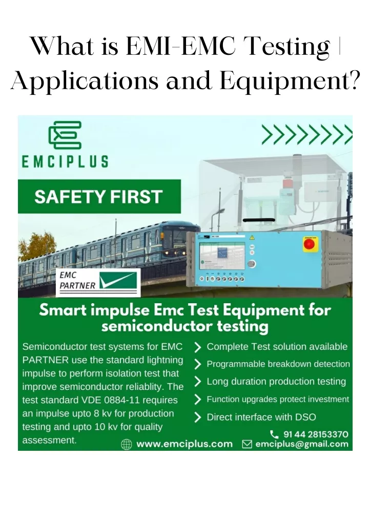what is emi emc testing applications and equipment