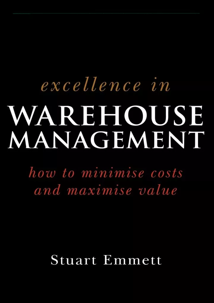 pdf read download excellence in warehouse