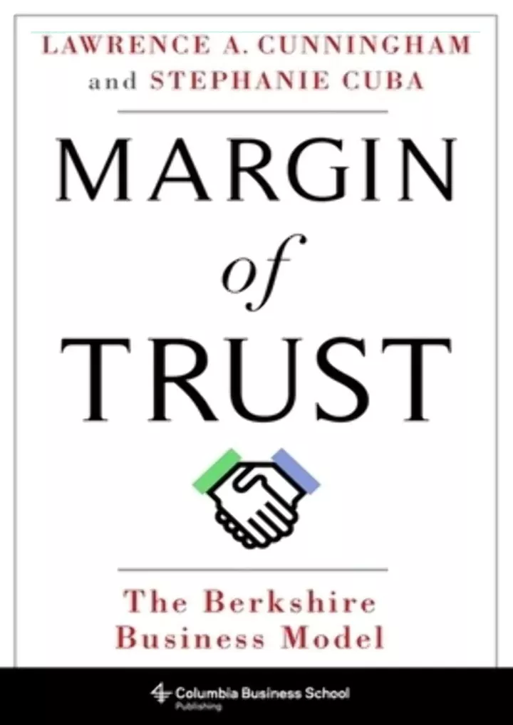 get pdf download margin of trust the berkshire