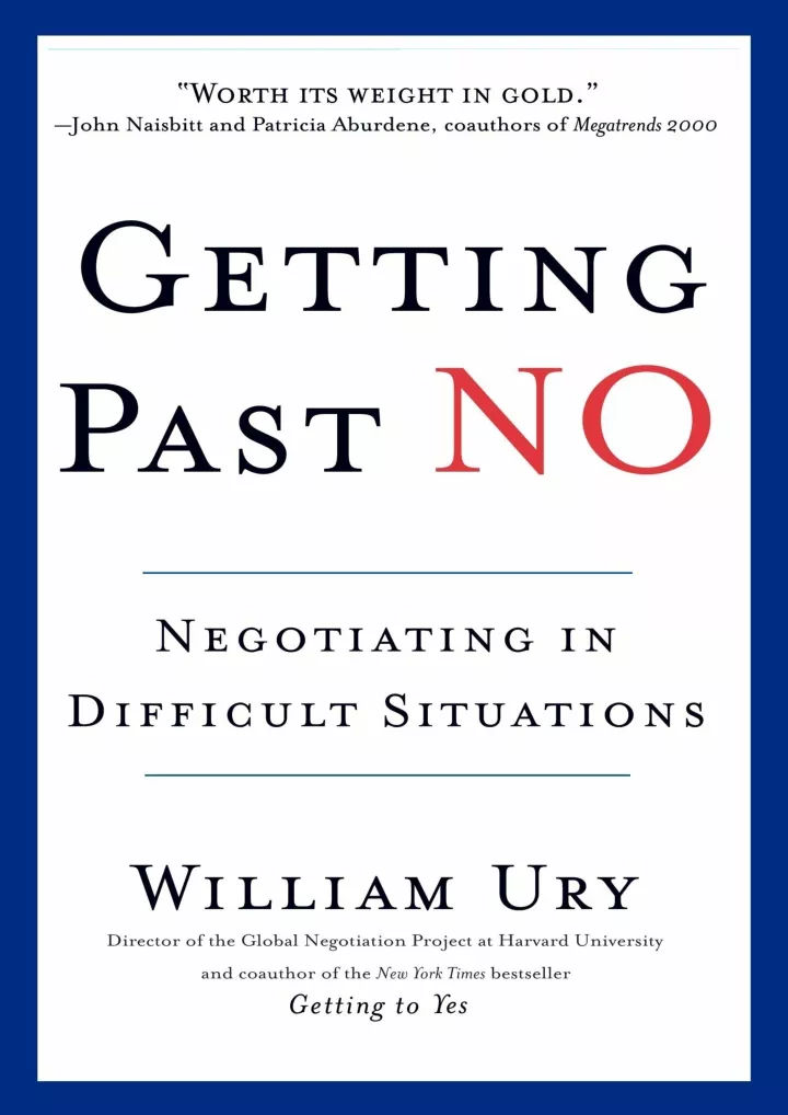 pdf read download getting past no negotiating