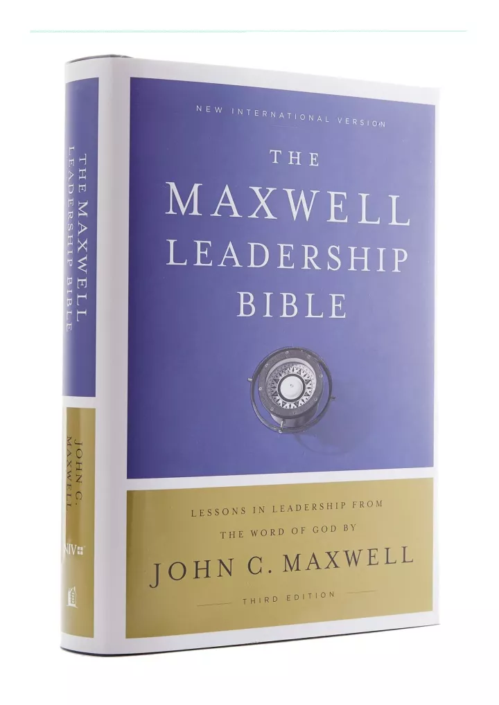 download book pdf niv maxwell leadership bible