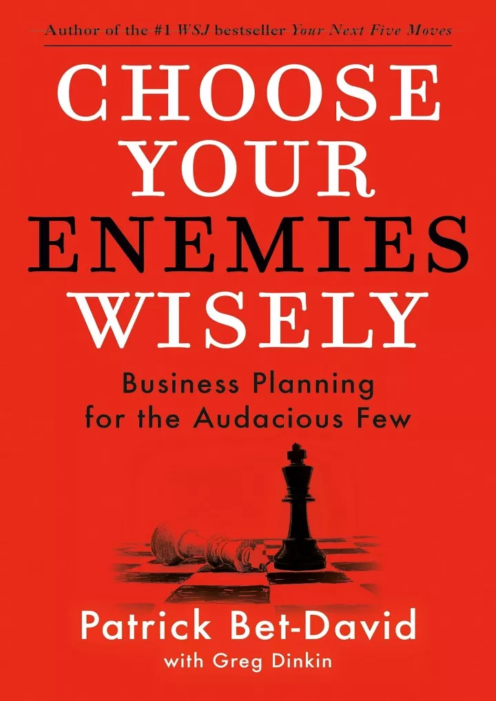 download pdf choose your enemies wisely business