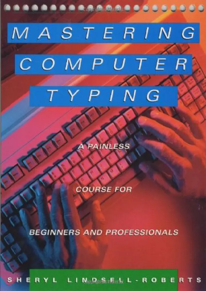 read ebook pdf mastering computer typing