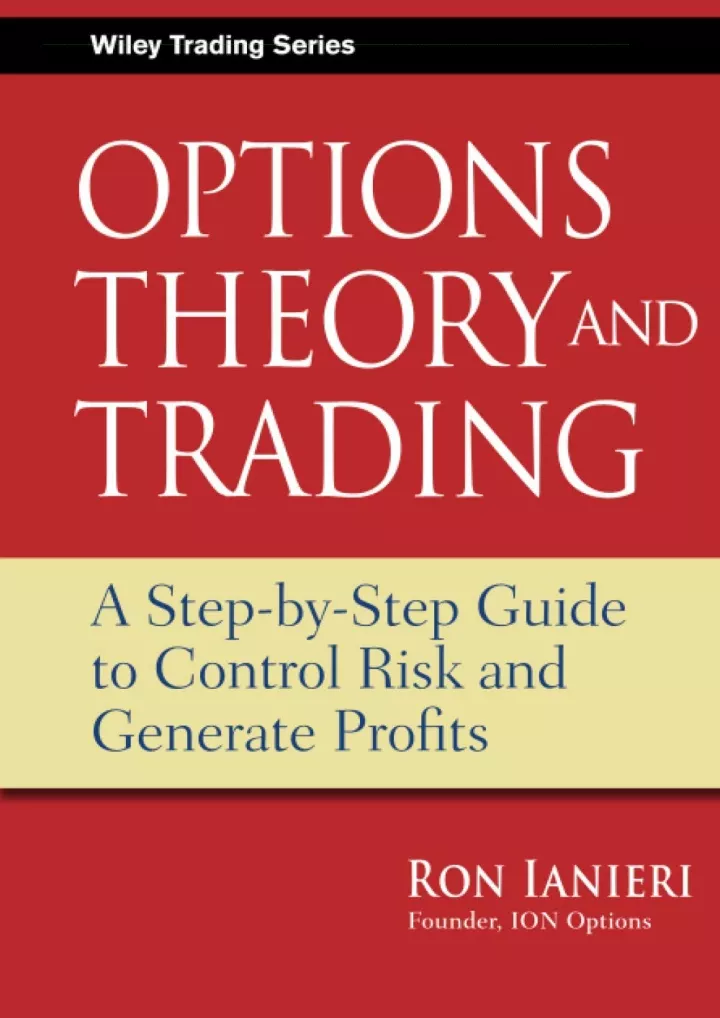 read pdf options theory and trading download