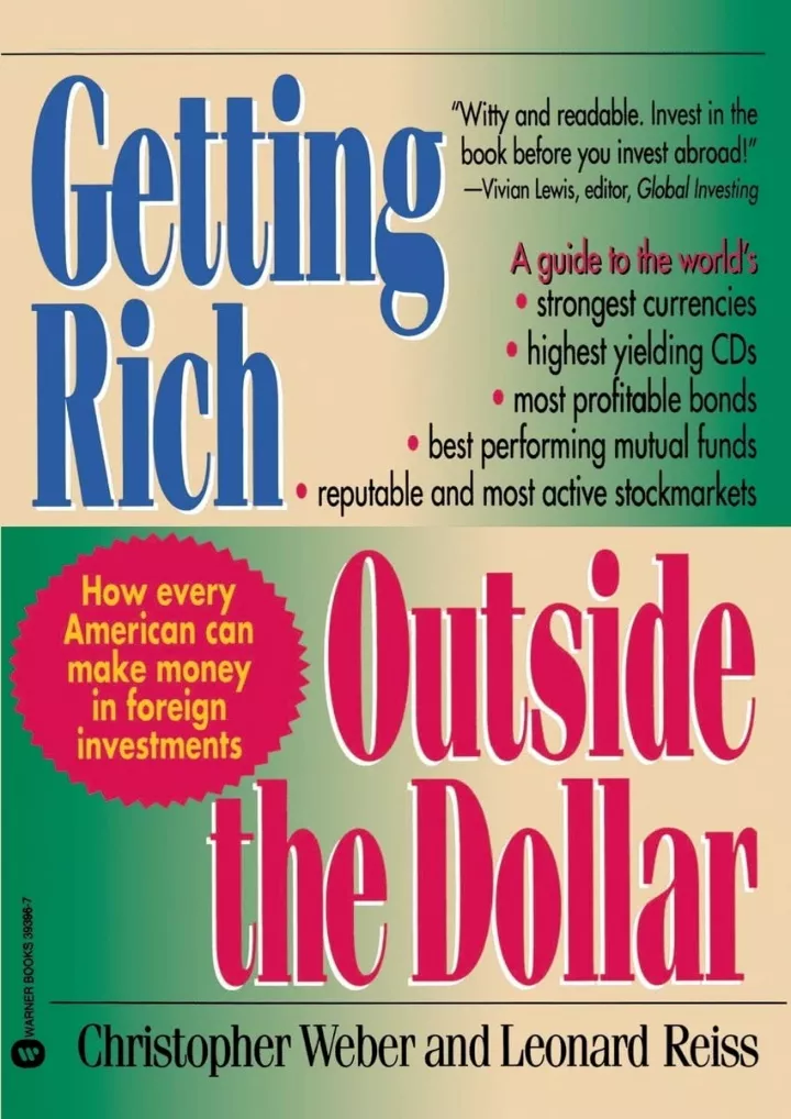 pdf read getting rich outside the dollar download