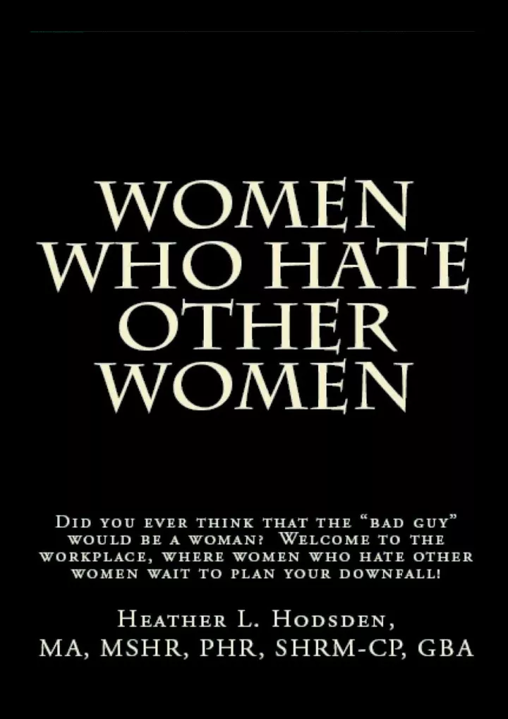 read ebook pdf women who hate other women