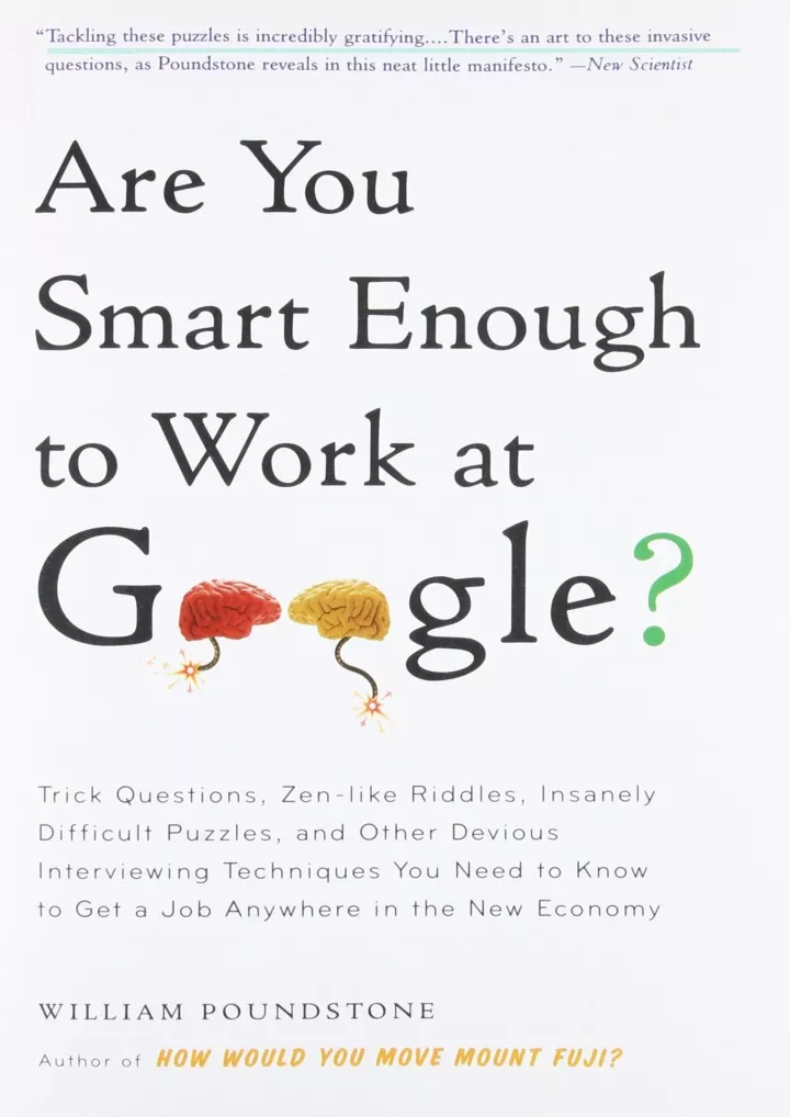 read ebook pdf are you smart enough to work