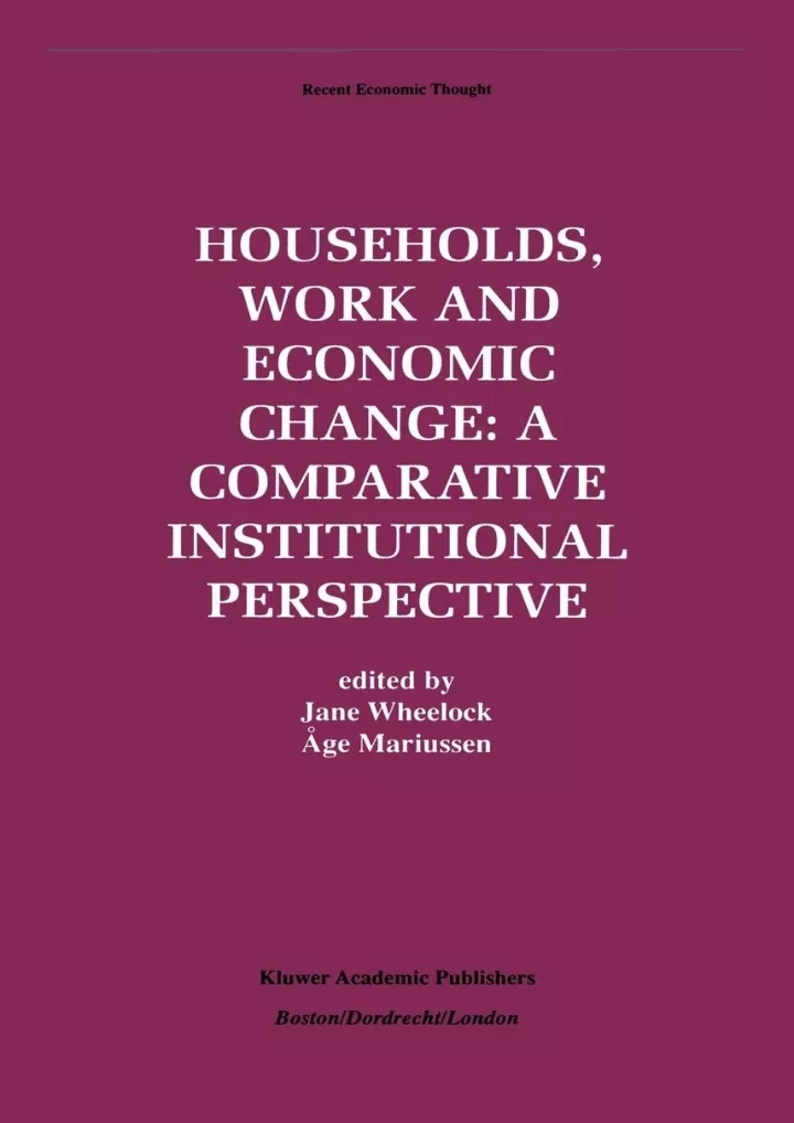 read pdf households work and economic change