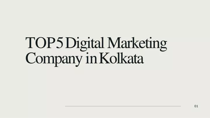 top 5 digital marketing company in kolkata