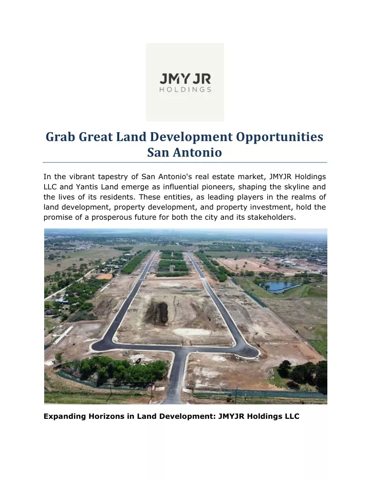 grab great land development opportunities