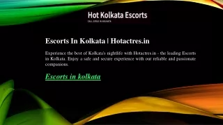 Escorts In Kolkata  Hotactres.in 01