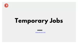 Temporary Jobs - www.patreon.com