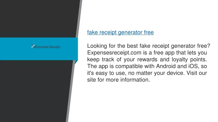 fake receipt generator free looking for the best