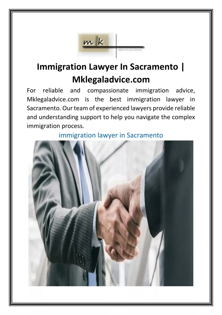 immigration lawyer in sacramento mklegaladvice