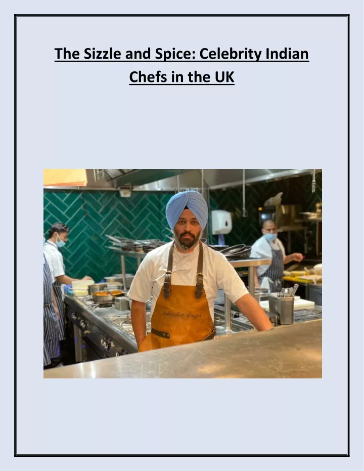 the sizzle and spice celebrity indian chefs