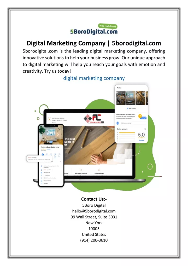 digital marketing company 5borodigital