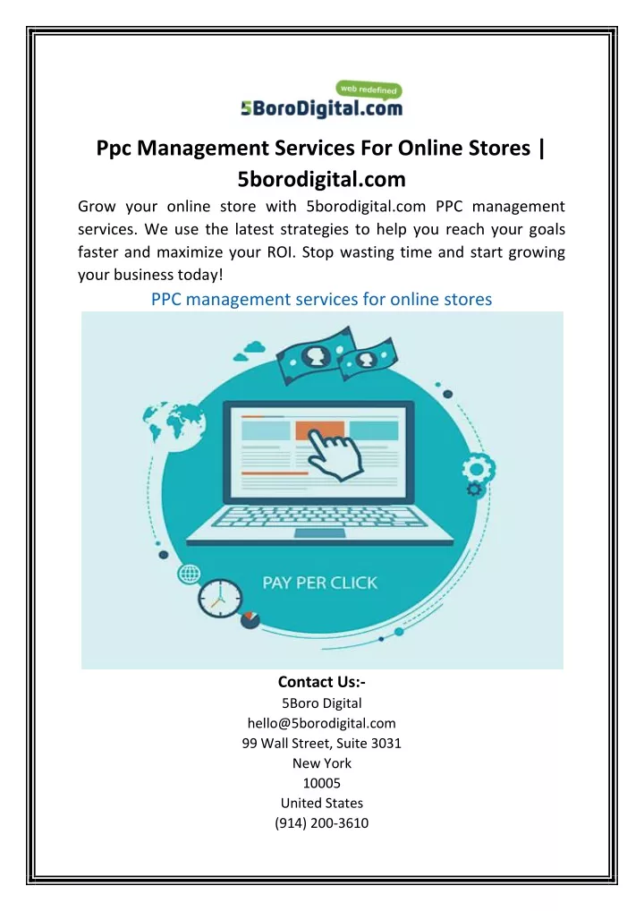 ppc management services for online stores