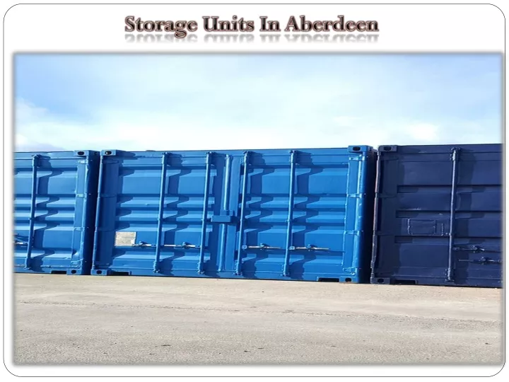 storage units in aberdeen