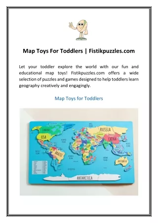 Map Toys For Toddlers | Fistikpuzzles.com