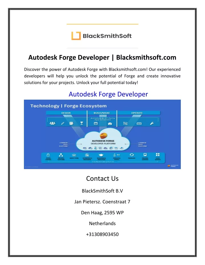 autodesk forge developer blacksmithsoft com