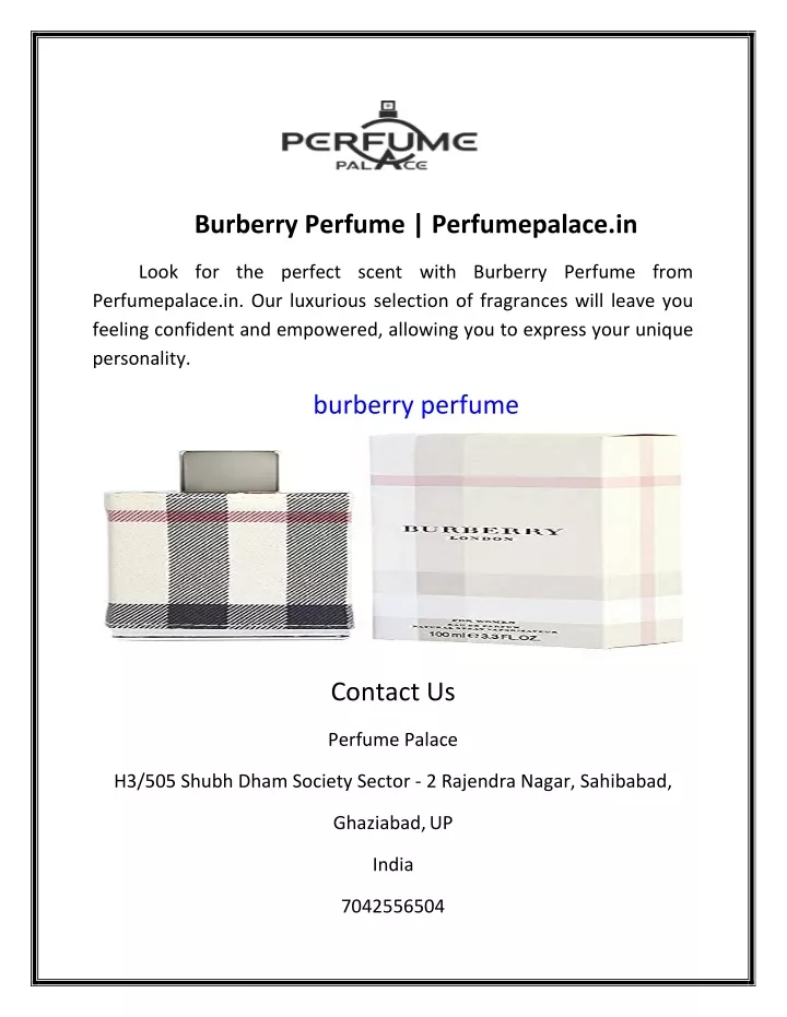 burberry perfume perfumepalace in