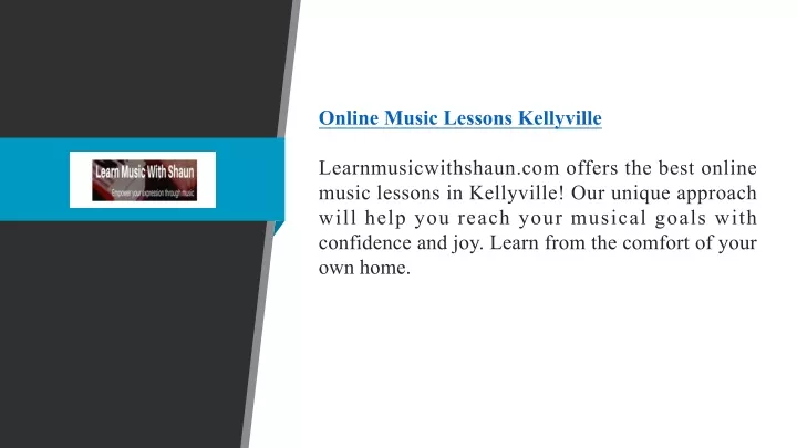 online music lessons kellyville