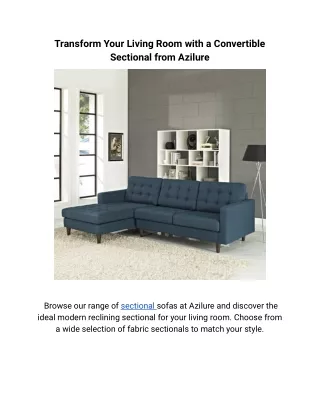 transform your living room with a convertible