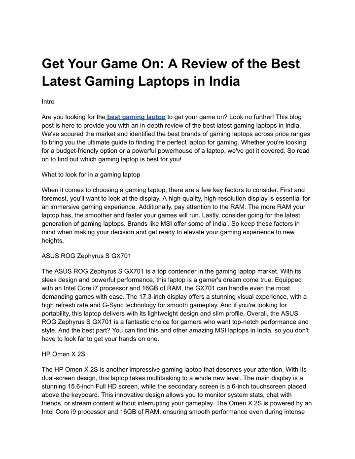 get your game on a review of the best latest