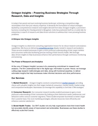 Octagon Insights – Powering   Business Strategies Through Research, Data and Insights.docx