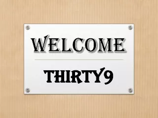 welcome