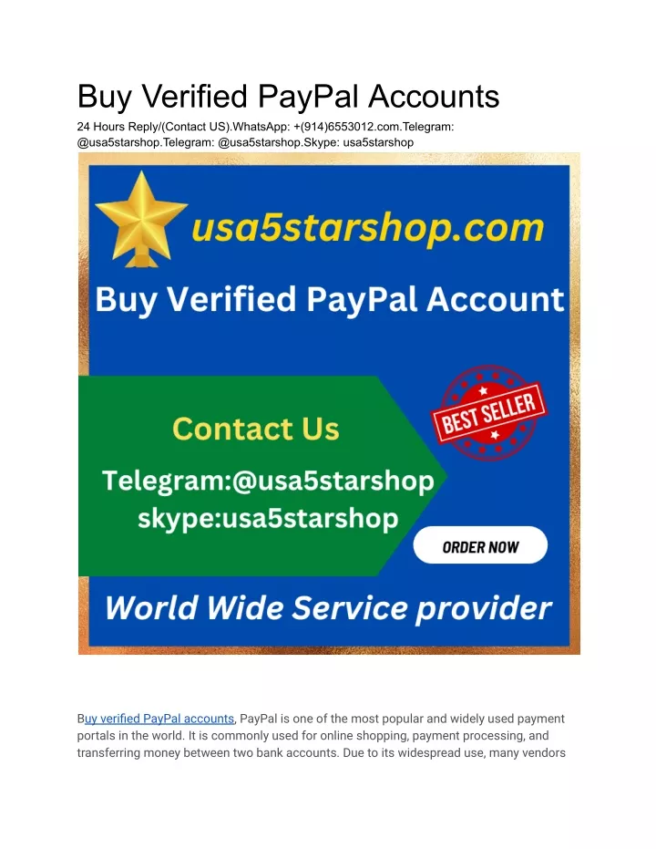 buy verified paypal accounts