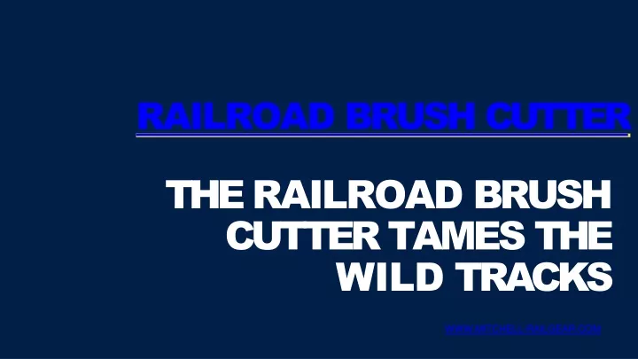 railroad brush cutter