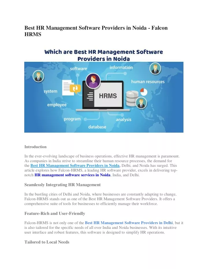 best hr management software providers in noida