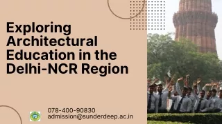 exploring architectural education in the delhi