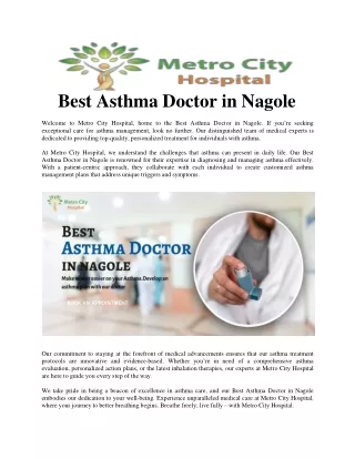 Best Asthma Doctor in Nagole