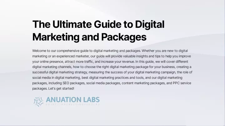 the ultimate guide to digital marketing