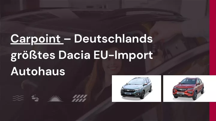 carpoint deutschlands gr tes dacia eu import